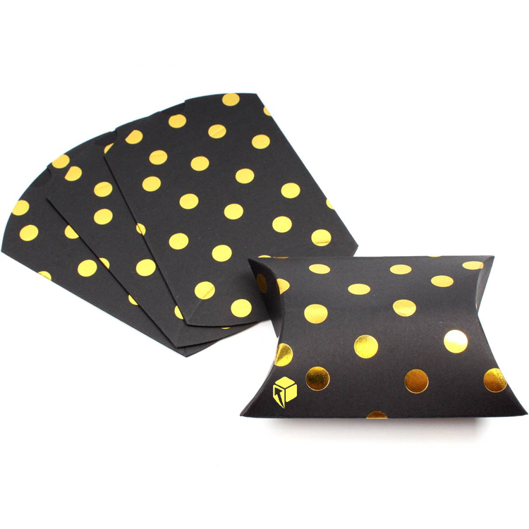 Custom Black Pillow Boxes