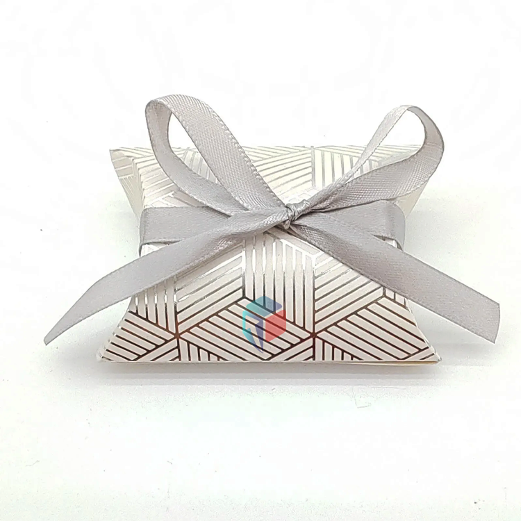 Custom Silver Pillow Boxes